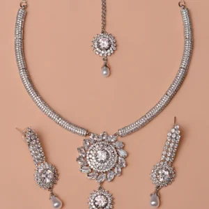 Silver Partywear Necklace