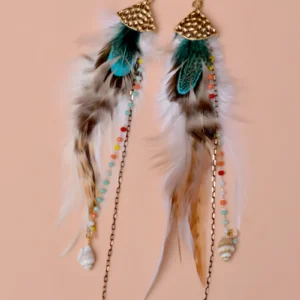 Party wear white earrings