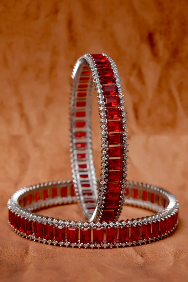 Partywear Red Bangles